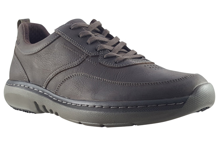 Clarks ClarksPro Lace Dark Brn Tumble Mens Shoes