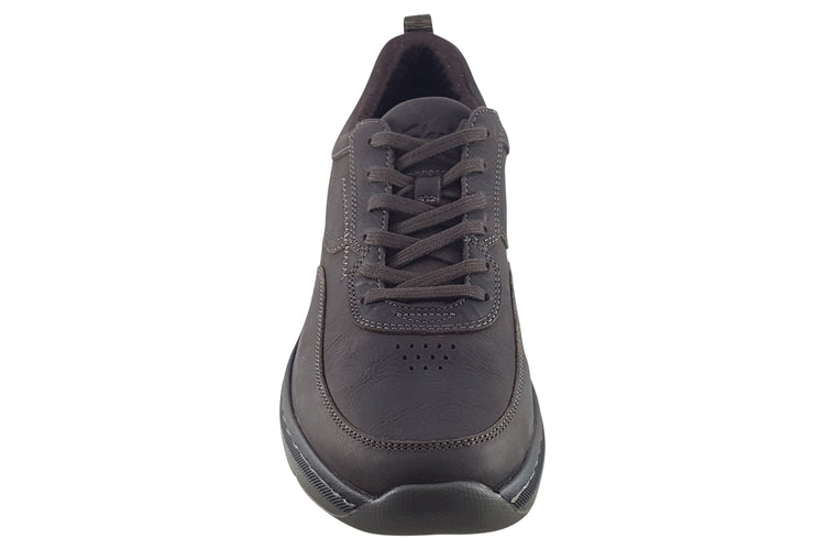 Clarks ClarksPro Lace Dark Brn Tumble Mens Shoes
