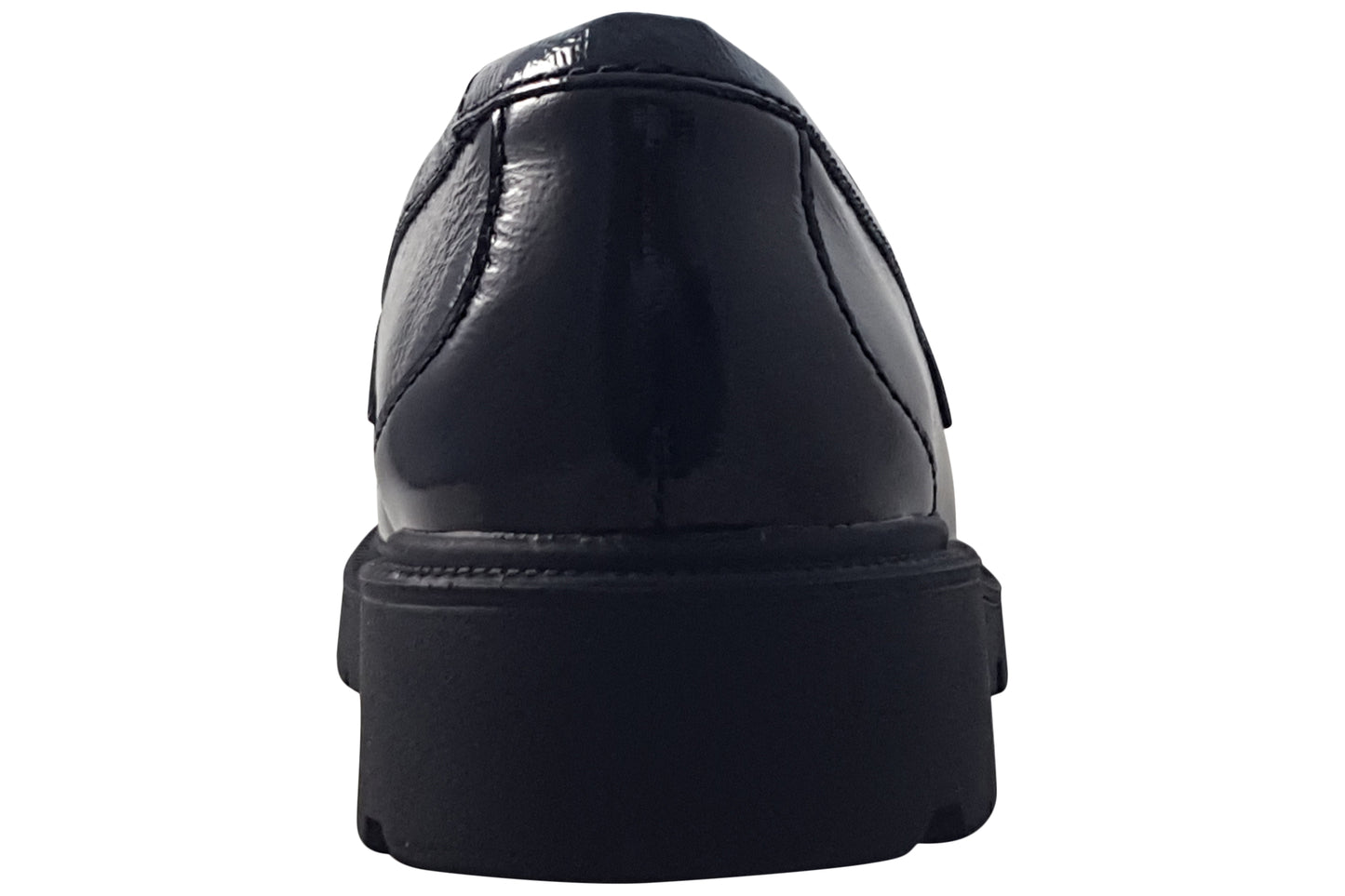 Clarks Code L Step Black Pat Lea Womens Shoes
