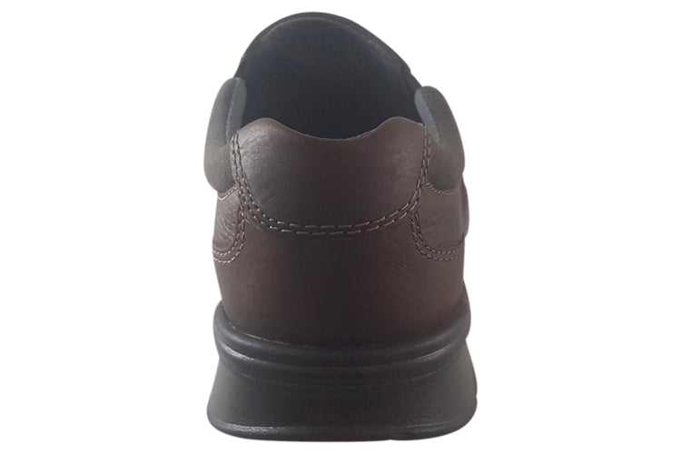 Clarks Cotrell Free Tobacco Leather Mens Shoes