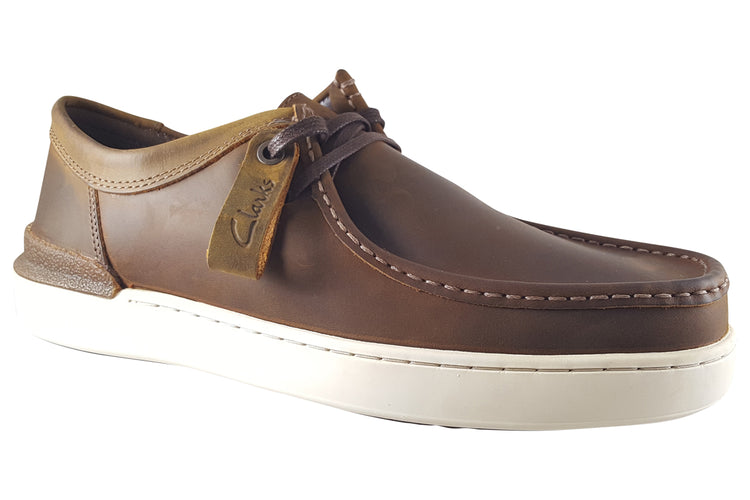 Clarks CourtLiteWally Beeswax Leather Mens Shoes