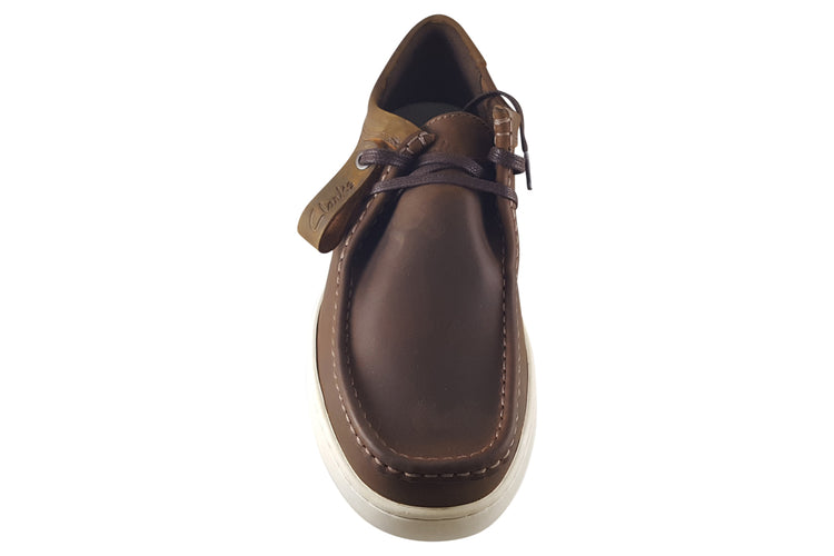 Clarks CourtLiteWally Beeswax Leather Mens Shoes
