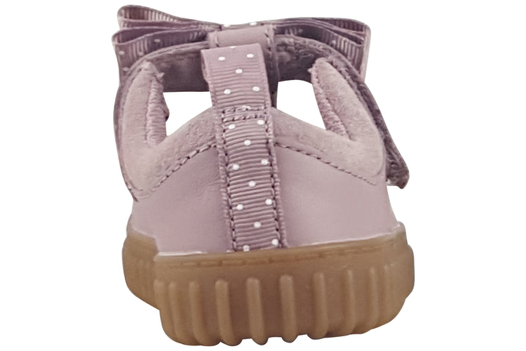 Clarks Cove Bow T. Dusty Pink Girls Shoes
