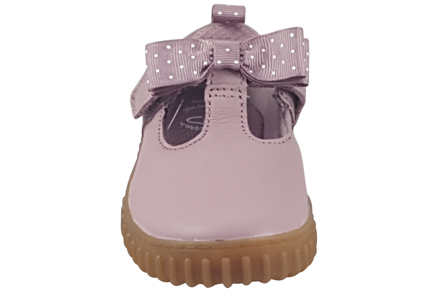 clarks cove bow t. dusty pink girls shoes top