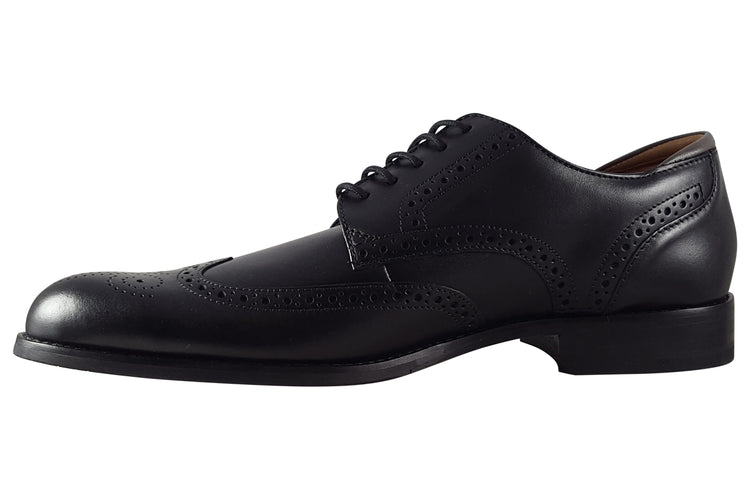 Clarks CraftArloLimit Black Leather Mens Shoes