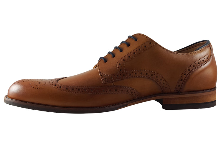 Clarks CraftArloLimit Tan Leather Mens Shoes