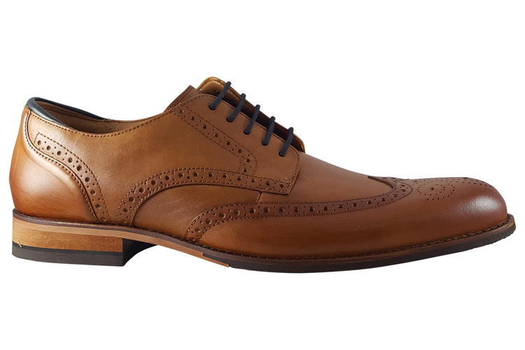 Clarks CraftArloLimit Tan Leather Mens Shoes