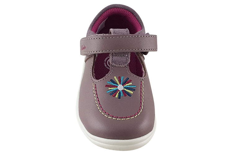 Clarks Crest Prom T. Dusty Pink Girls First Shoes