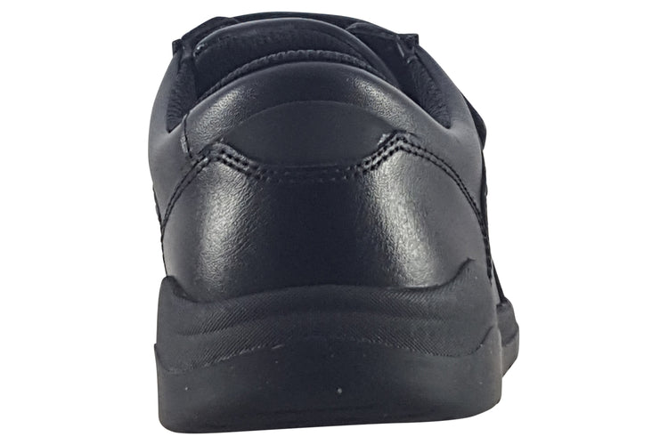 Clarks Daze Step 2 Y Black Leather Boys School Shoes