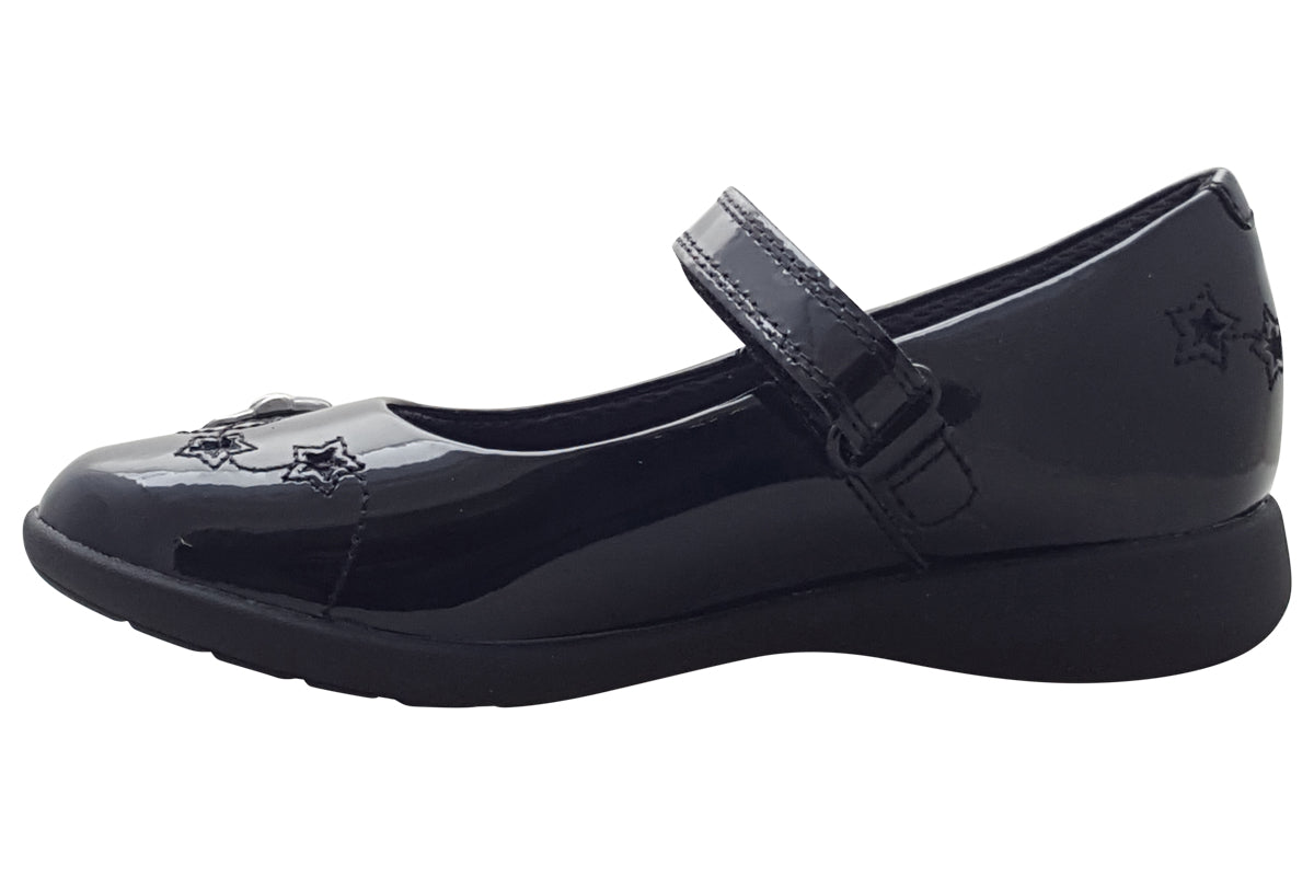 clarks-etch-space-k-black-pat-girls-shoes-left