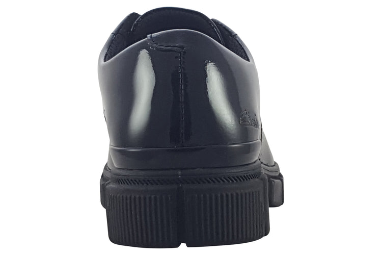 Clarks Evyn Lace K. Black Patent Girls School Shoes