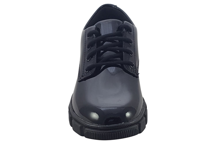 Clarks Evyn Lace K. Black Patent Girls School Shoes