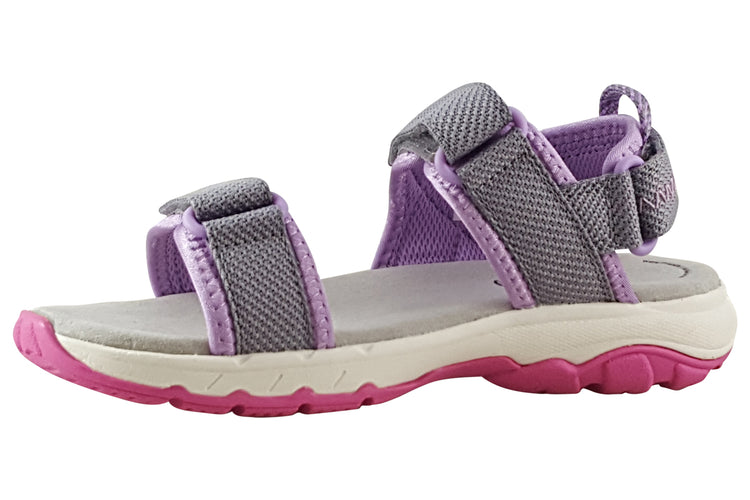 Clarks Expo Sea K Dark Grey Syn Girls Sandals