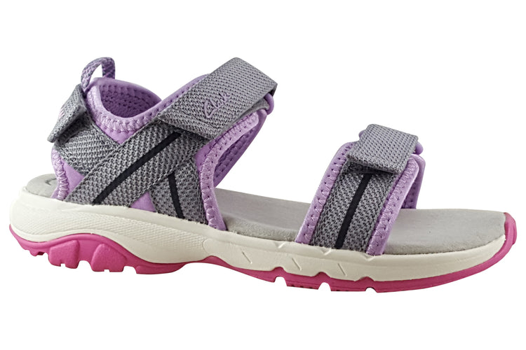 Clarks Expo Sea K Dark Grey Syn Girls Sandals