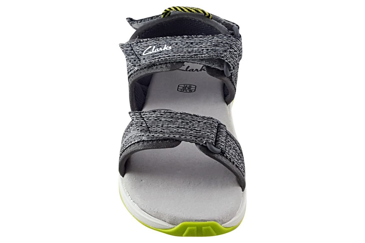 clarks expo sea k grey combi boys sandals top