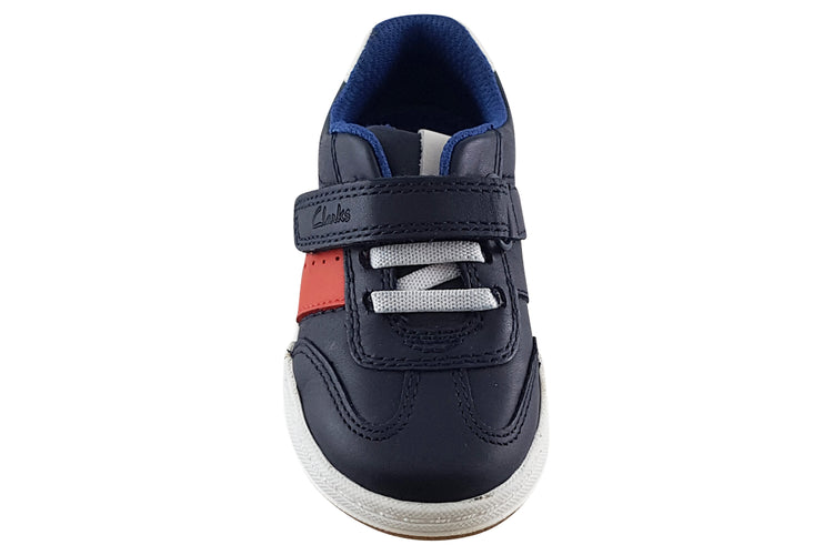 Clarks Fawn Family T Navy Combi Boys First Shoes