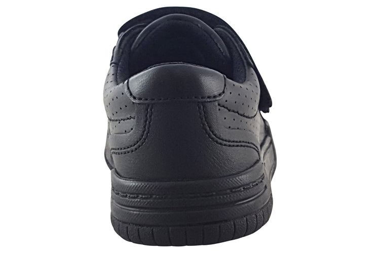 Clarks Fawn Strap K Black Leather Boys School Shoes