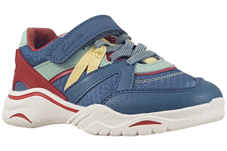 Clarks FeatherPace K Blue/Green Boys Sports