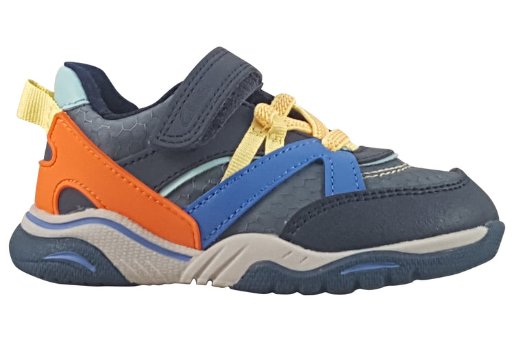 Clarks FeatherPace T Grey Combi Boys Sports
