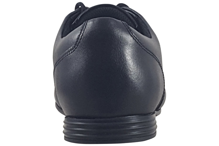 Clarks Finja Wing Y. Black Leather Girls School Shoes