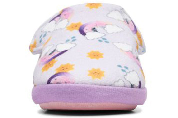 Clarks CLA Fluffy Snug T. Lilac Combi Boys Slippers