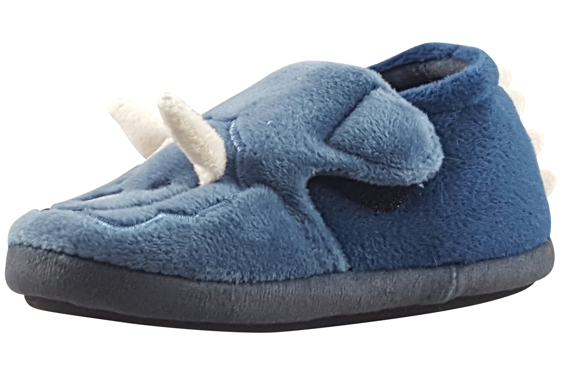 clarks-fluffy-snug-t-boys-slippers-navy-left