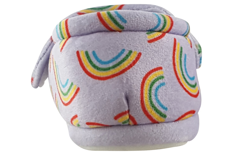 Clarks Fluffy Snug T.O Lilac Combi Girls Slippers