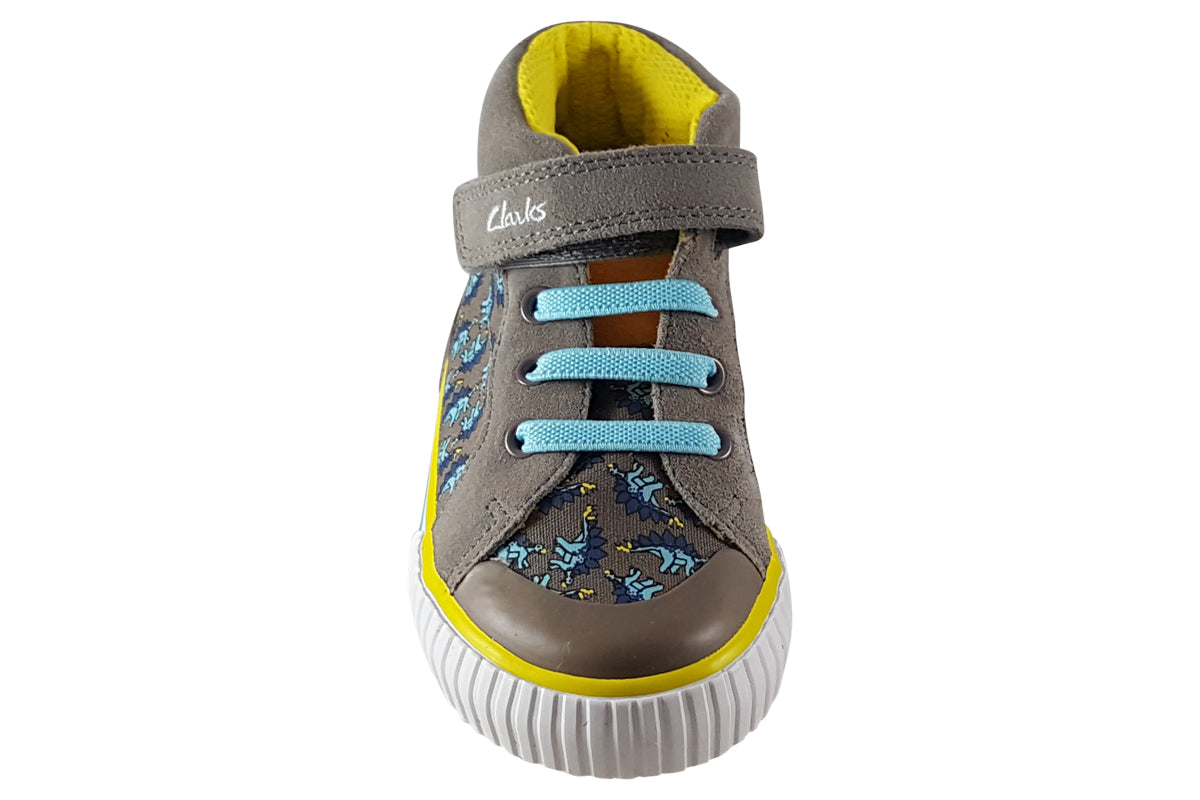 clarks foxing roar hi t sage combi boys boots top