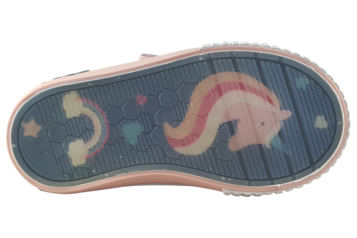 clarks foxingbrill t pastel girls shoes sole