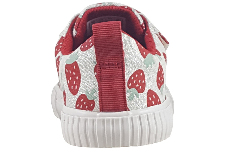 Clarks FoxingFraiseK. Cotton Metallic Girls Canvas