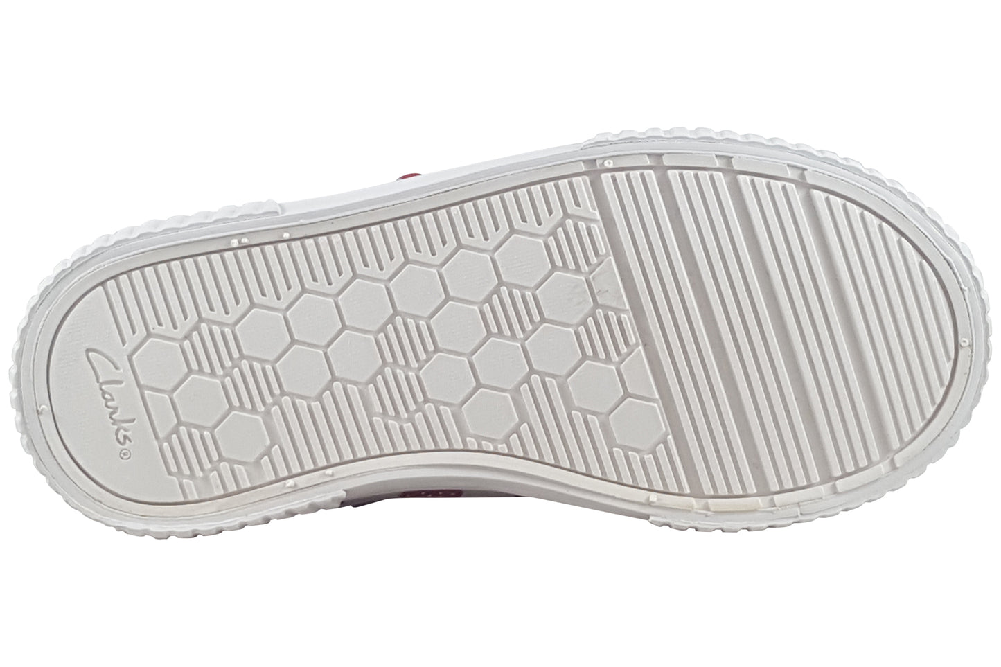 clarks foxingfraisek cotton metallic girls shoes sole