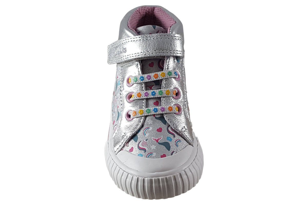 clarks foxinghalohit silver girls boots top