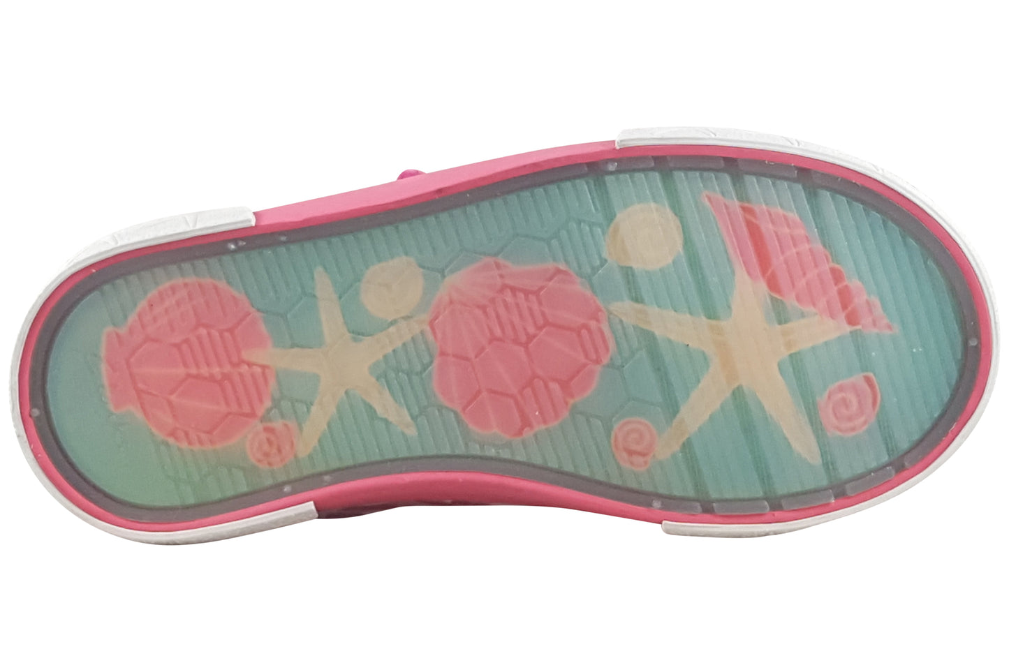 clarks foxingshell k pink canvas girls shoes sole