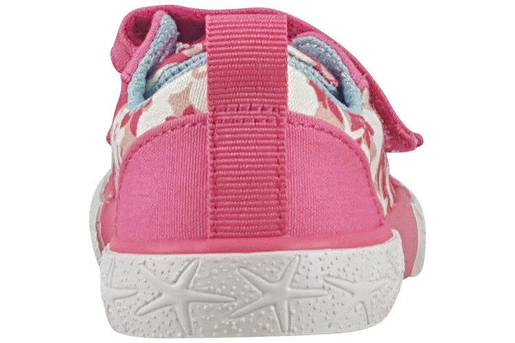 Clarks FoxingShell T. Pink Canvas Girls Canvas