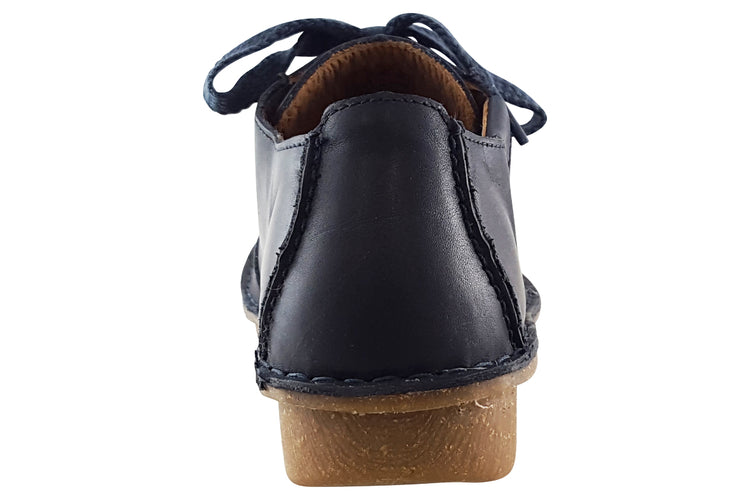 Clarks Funny Dream Navy Leather Womens Shoes
