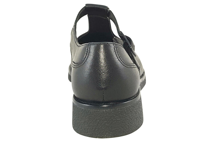 Clarks Griffin Town Black Leather Womens Shoes