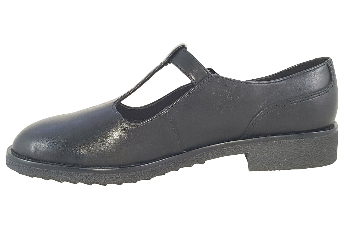 clarks-griffin-town-black-leather-womens-shoes-left