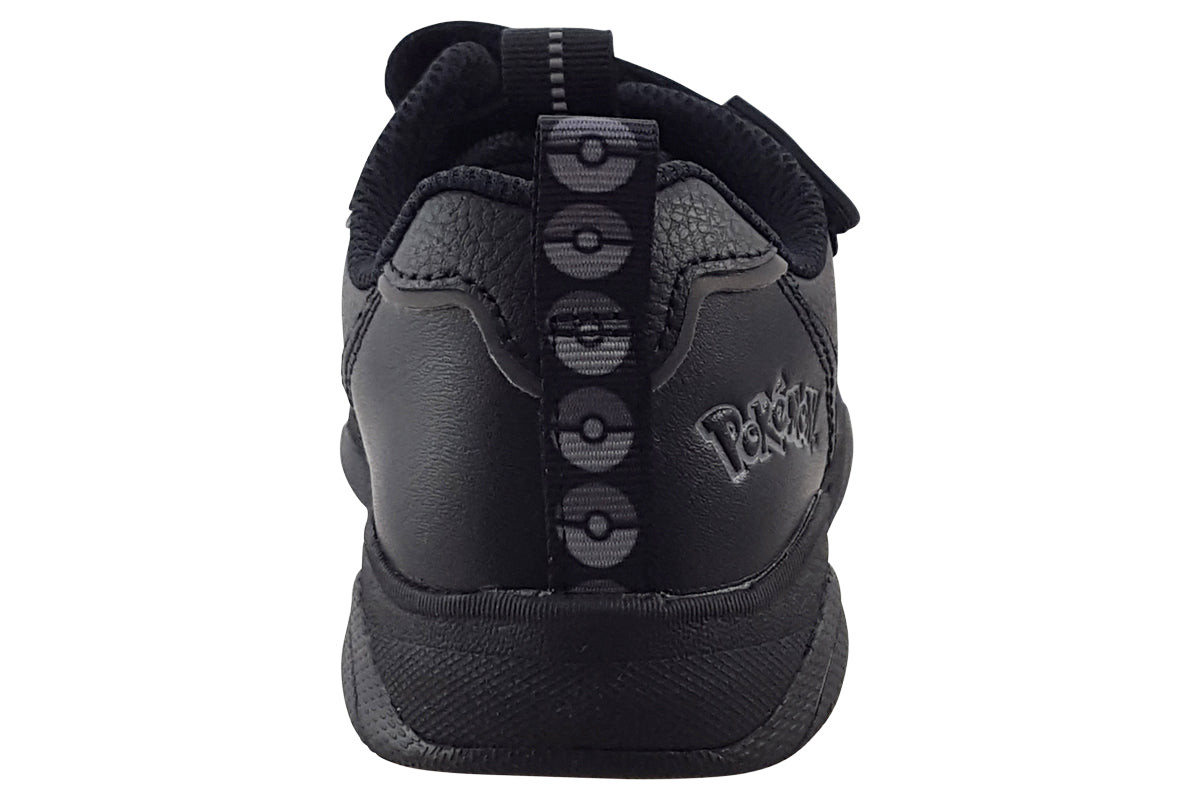 clarks grip trade o black leather boys sandals back