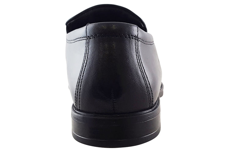 Clarks Howard Edge Black Leather Mens Shoes