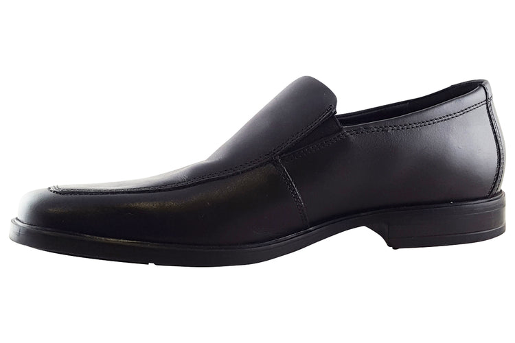 Clarks Howard Edge Black Leather Mens Shoes