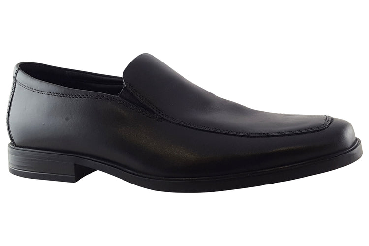 Clarks Howard Edge Black Leather Mens Shoes