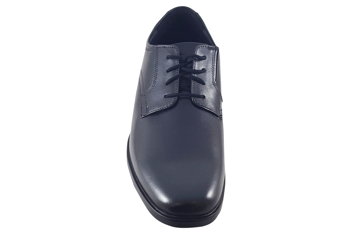 clarks howard walk black leather mens shoes top