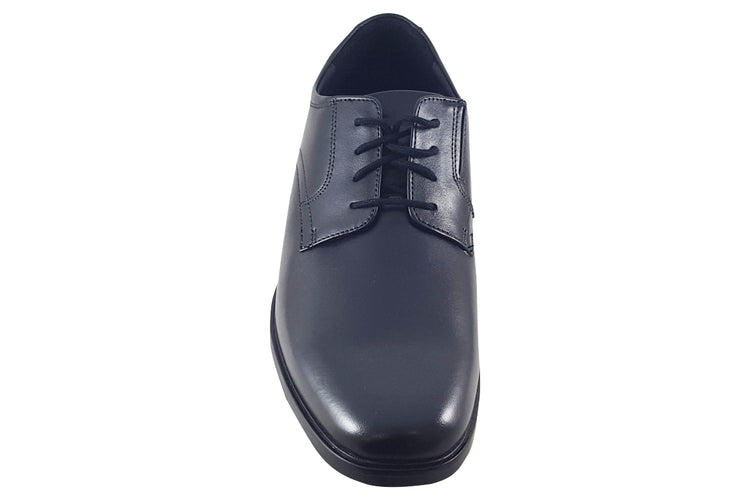 Clarks Howard Walk Black Leather Mens Shoes