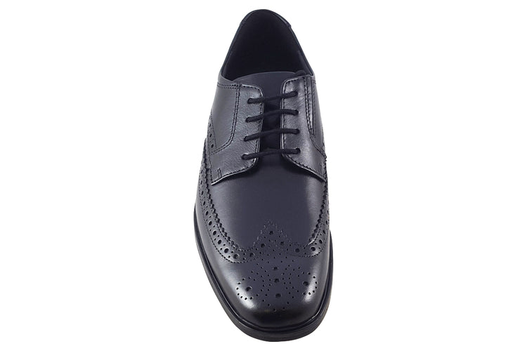 Clarks Howard Wing Black Leather Mens Shoes