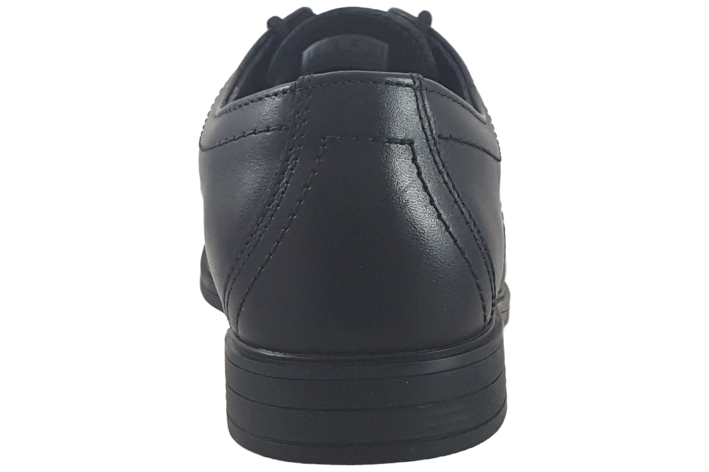 clarks jonwin loop y boys school shoes black leather back