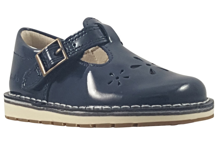 Clarks Joyful Skip T. Navy Patent Girls Shoes