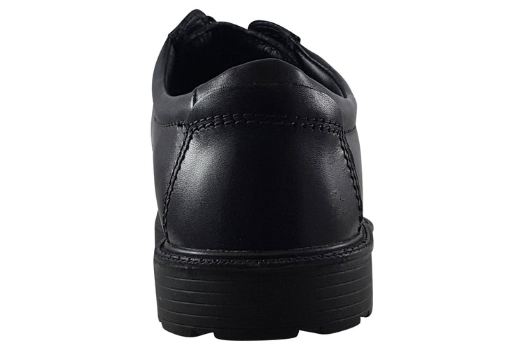 Clarks Kerton Lace Black Leather Mens Shoes