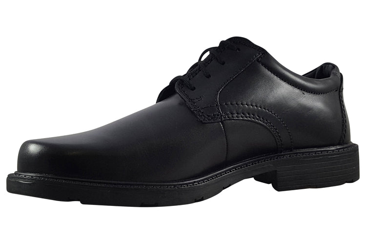 Clarks Kerton Lace Black Leather Mens Shoes