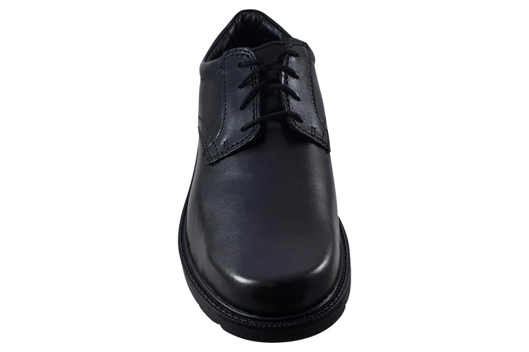 Clarks Kerton Lace Black Leather Mens Shoes