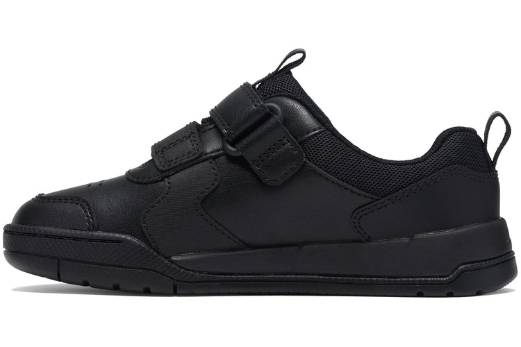 Clarks Laser Play K Black Leather Boys School Shoes